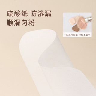 GUOXIAONIU Giấy trang điểm Bánh mì nướng Kem nền dùng một lần Giấy trang điểm kiểm tra màu không viền