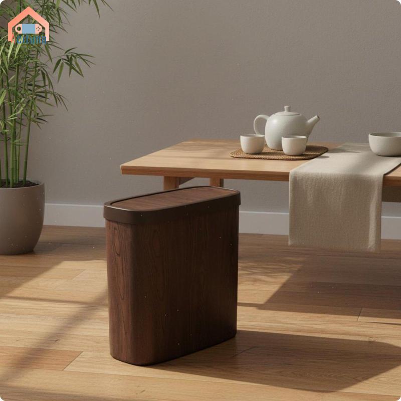 Thùng Rác Hạt Gỗ Retro Thùng Rác Bằng Gỗ-Look-Look Thùng Rác Thiết Kế Nhỏ Gọn Thùng Rác Cho Phòng Trà, Nhà Bếp, Nhà Vệ Sinh