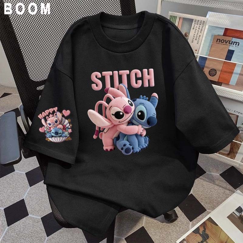 Áo thun chữ thêu nữ kiểu hàn quốc form rộng tay lỡ cổ tròn cotton mát - hè hot trend in cách dễ thương- Local brand #16