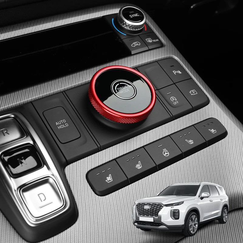 Dành Cho Xe Hyundai Palisade 2020-2025 / NEXO / Santa FE / MOHAVE 1 Chiếc Nhôm Điều Khiển Trung Tâm Bánh Răng Dịch Chuyển Điều Chỉnh Núm Viền Phụ Kiện