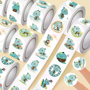 Bán Sản Phẩm Mới 1500 Miếng Dán rexxa Cuộn Dán gmm Búp Bê Dễ Thương surfjava Khủng Long Nhỏ Hỗ Trợ Hàng Hóa Dán Chất Lượng Cao