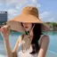 Mũ chống nắng rộng vành cho nữ - Chống tia UV, thoải mái đi bộ đường dài hay ở bãi biển, làm từ cotton thoáng khí