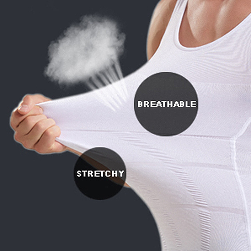 Nam Áo Shapewear Mát Mẻ Cho Tập Luyện và Kiểm Soát Bụng