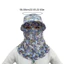 FUHUIOT Tea Picking Sun Hat, Mũ che mặt hoa thoáng khí, Mũ làm việc có thể gập lại Bảo hiểm toàn diện Mũ vành rộng nhẹ mùa hè