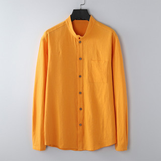 Áo sơ mi nam vải lanh cotton phong cách cổ điển Trung Hoa kích cỡ plus size