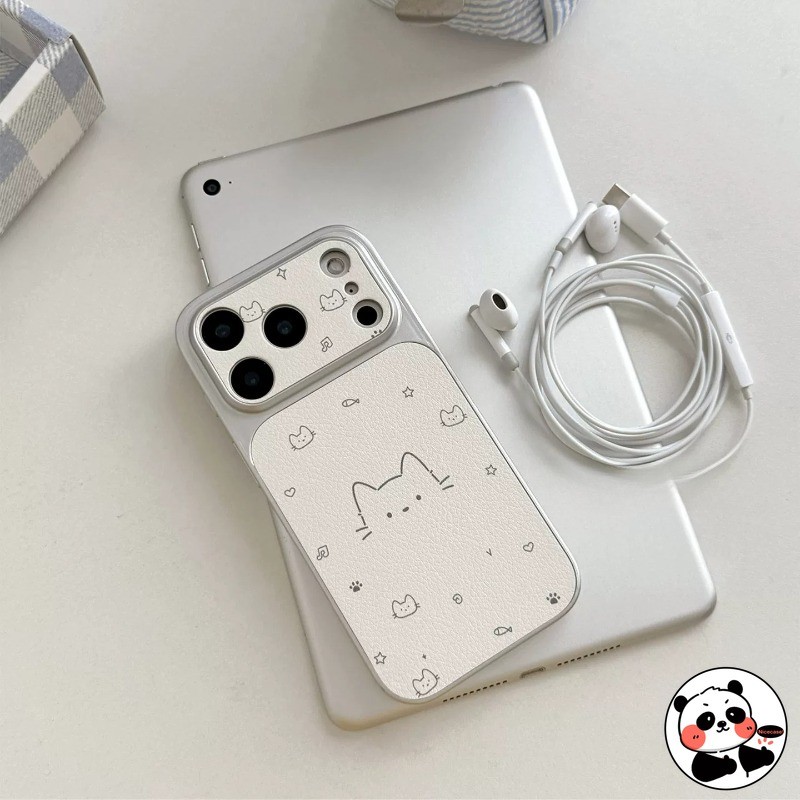 Ốp Điện Thoại Mèo Dễ Thương Cho OPPO F31 F29 F27 F25 F23 F21 F21S F19 F19S F11 Find X9 X8 X8S X7 X6 X5 Pro Plus 5G 4G Vỏ Da PU Hoạt Hình Kitty Đơn Giản Ins Phong Cách 3D Vỏ Mềm