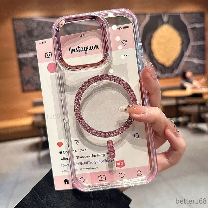 Ốp Lưng Trong Suốt Cho IPhone 12  13 14 15 16 Pro Max Plus Chống Sốc Bảo Vệ Camera Mặt Sau Cứng Màu Tương Phản Rõ Ràng
