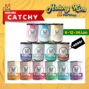 Pate Catchy 400gr - Dinh Dưỡng Toàn Diện Cho Mèo Mọi Lứa Tuổi Với Nhiều Hương Vị