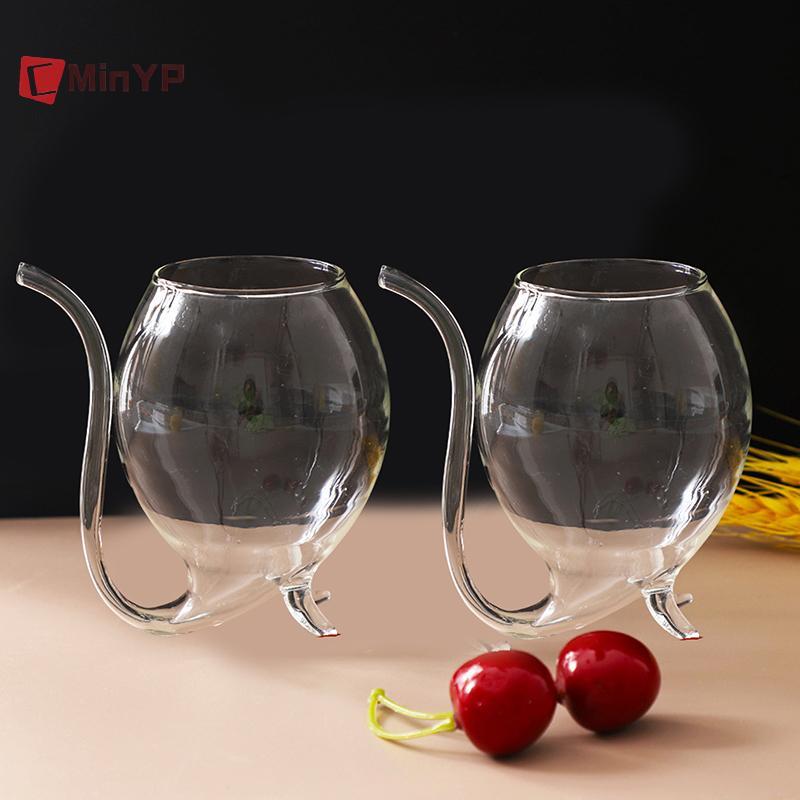 CyinYP Whisky Thủy Tinh Chịu Nhiệt Suing Nước Uống Sữa Ống Hút Cốc Sáng Tạo Kính Chất Lượng Cao Cốc Thủy Tinh Vinh Quang