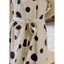 Đầm dài nữ plus size chấm bi dáng rộng từ vải lanh cotton mát mẻ cho mùa hè