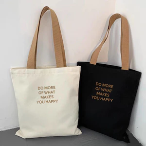 2025 Chữ Nhỏ Đơn Giản Thường Ngày Tất Cả Trận Đấu Canvas Đa Năng Học Sinh Trung Học Lớp Túi Tote 26.4. 27