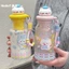 Dễ Thương Mèo Con Cốc Nhựa Mới Tritan Chất Liệu Cô Gái Học Sinh Cốc Rơm Giá Trị Cao Chống Sốc Cốc Di Động