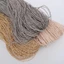 SMILE 200g Sợi Rơm Raffia, Sợi Móc Sợi 2 Lớp Sợi Tự Nhiên, Họa Tiết Lông Tơ Thủ Công DIY Màu Trơn Sợi Pha Trộn Thủ Công Chất Liệu