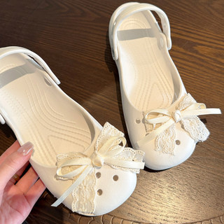 Phụ kiện nơ ren lỗ giày DIY trang trí dép, khóa giày ballet nữ 2026.4.28