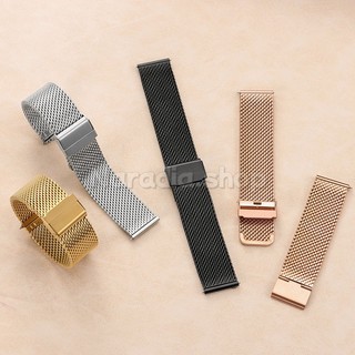 18-24mm 1.0 Lưới Milanese Thép Không Gỉ Dây Đeo Đồng Hồ Cho Doanh Nhân Kim Loại Dây Đeo Đồng Hồ Nam Nữ Vòng Tay Thay Thế