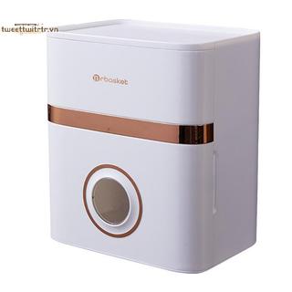 TRTR Không Đục Lỗ Ánh Sáng Sang Trọng Treo Tường Ngăn Kéo Đôi Hộp Khăn Giấy Vệ Sinh Kệ Bảo Quản Hộ Gia Đình Cuộn Hộp Giấy VN