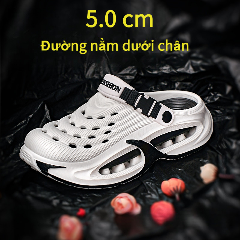 【COD】Dép nam 2 trong 1 đế dày Chống trượt Dép đi biển Kháng khuẩn Khử mùi Đa năng hai kiểu đi