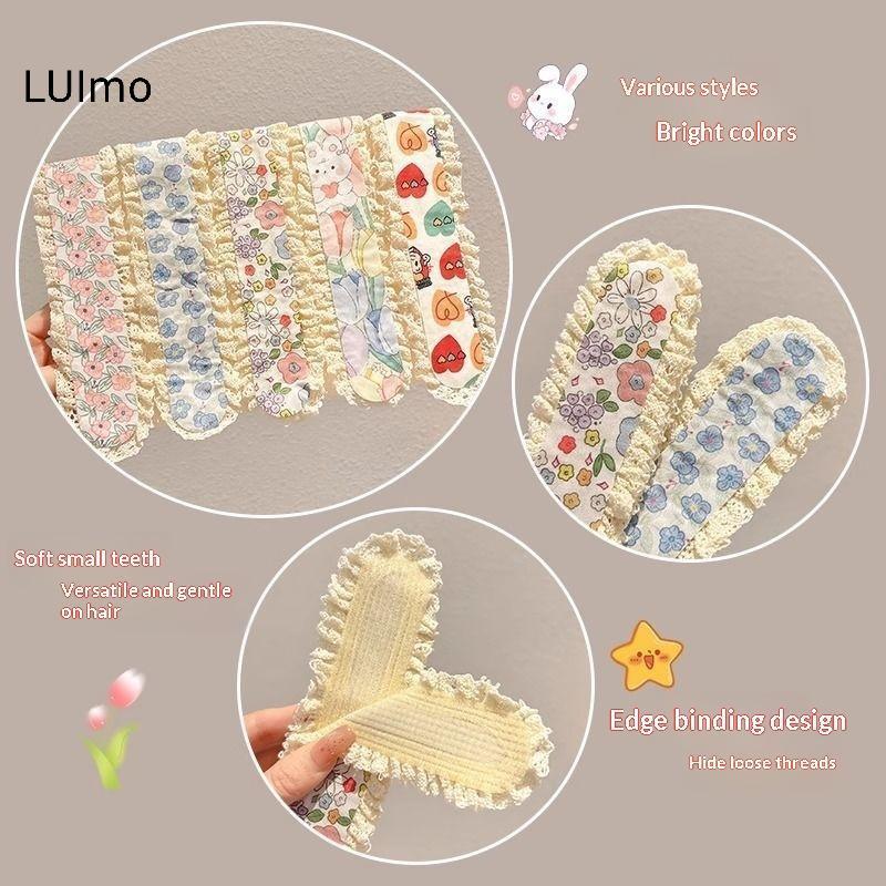 LUImo Tóc Viền Stier 5 Bộ Họa Tiết Hoa Dễ Thương Giữ Mạnh Mẽ Miếng Dán Tóc Trước Để Làm Sạch Da Mặt SBS