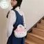 PUSKY Sa Mạc Ngọt Ngào Pudding Túi Đeo Ngang Búp Bê Sang Trọng Trẻ Em Bapa Dung Tích Lớn Với Mặt Dây Chuyền Sang Trọng Hoạt Hình Túi Đeo Vai Bé Gái VN