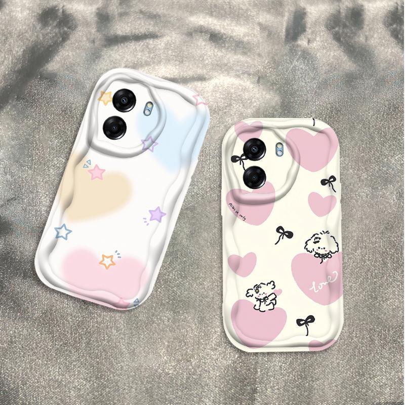 Thích hợp cho OPPO A5X A6 Pro A6X 4G 5G 3D Thẩm Mỹ Mềm TPU Nơ Tình Yêu Vỏ Điện Thoại Chống Sốc