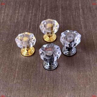 [NA] 10 Chiếc Acrylic Pha Lê Núm Tủ Ngăn Kéo Kéo Tay Cầm Tay Nắm Cửa Kim Cương Cabine MỚI