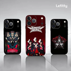 Ốp Điện Thoại TP-1 Band B-BABYMETAL Cho IPhone 17 16 15 14 13 12 11 Pro Max Plus Mini Đen Mờ Vỏ Mềm Funda