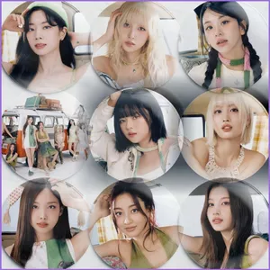 SQ11 TWICE Thiếc Laser Huy Hiệu IM NAYEON Momo Phụ Kiện Ba Lô Ngôi Sao Ngoại Vi