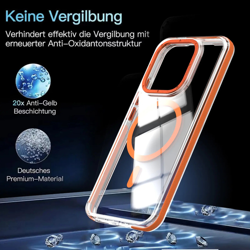 Ốp lưng trong suốt cho Xiaomi 15T Pro Ultra, 14T Pro, Redmi Note 14 5G, 13 5G, Note 12 4G; hỗ trợ sạc không dây từ tính; bảo vệ ống kính bằng chất liệu acrylic; chống sốc; har