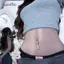 AqToCna Thời Trang Hình Rắn Bụng Nút Nhẫn Dành Cho Nữ Sáng Bóng Pha Lê Zircon Bụng Nhẫn Rốn Xuyên Cơ Thể Phụ Kiện Trang Sức AqToCna