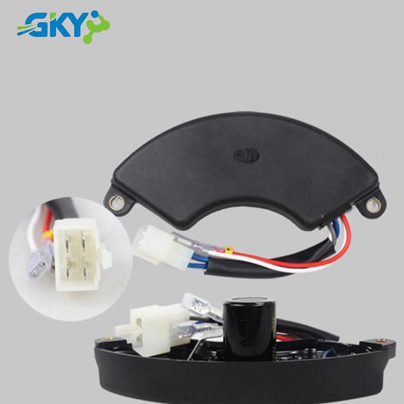 GKY 5-8KW Máy phát điện lưỡi liềm một pha AVR Bộ điều chỉnh điện áp tự động Bộ chỉnh lưu Bộ phận máy phát điện xăng GKY