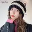 AqToCna Mùa Đông Sang Trọng Beanies Mũ Đan Dễ Thương Cho Nữ Bé Gái Dễ Thương Bịt Tai Mũ Dệt Kim Chống Gió Cho Thời Tiết Lạnh AqToCna