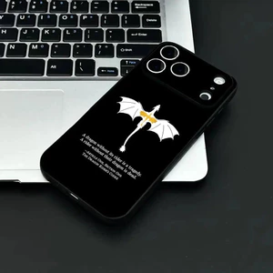 TP-2 Thứ Tư W-Wing Ốp Lưng Điện Thoại IPhone 17 16 15 14 13 12 11 Pro Max Plus Mini Đen Mờ Vỏ Mềm Funda