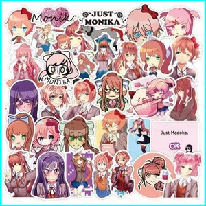 HK1 50 Cái / bộ Doki Doki Câu Lạc Bộ Văn Học Dán Anime Graffiti Hành Lý Đàn Guitar Chống Thấm Nước Trang Trí KH1