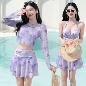 🔥 mặc đi biển 🔥 đi bơi mùa hè 2026 Bikini Đồ Bơi Nữ 2025 Ba Mảnh Tách Cao Cấp Modest Hình-Flattering Đi Biển Kỳ Nghỉ Plus-Size Spa Đồ Bơi