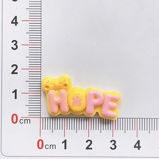 Set Charm Chữ Cute Pastel JOY PLAY HOPE FUN SUON CAT – Charm Resin Bóng Nơ Kẹo Ngọt Trang Trí DIY dễ thương
