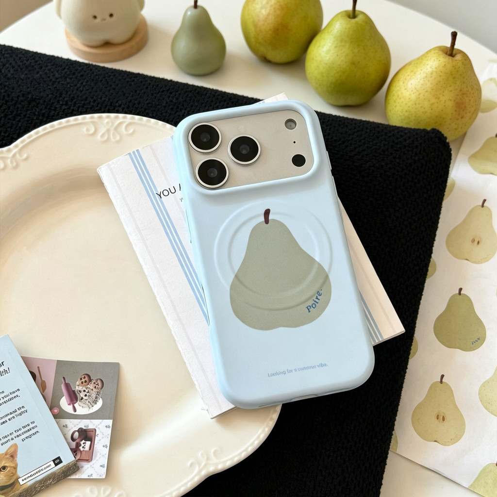 Màu Trái Cây Từ Tính Áp Dụng iphone17 Ốp Lưng Điện Thoại Apple 17promax Phim Mềm 16 Mùa Hè Tươi 15