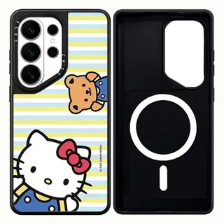 Ốp điện thoại Phone Case For cứng lưới sọc từ tính cho Samsung Galaxy S26 25 24 23 UItra S26 25 24 23 Plus Vỏ bảo vệ chống sốc