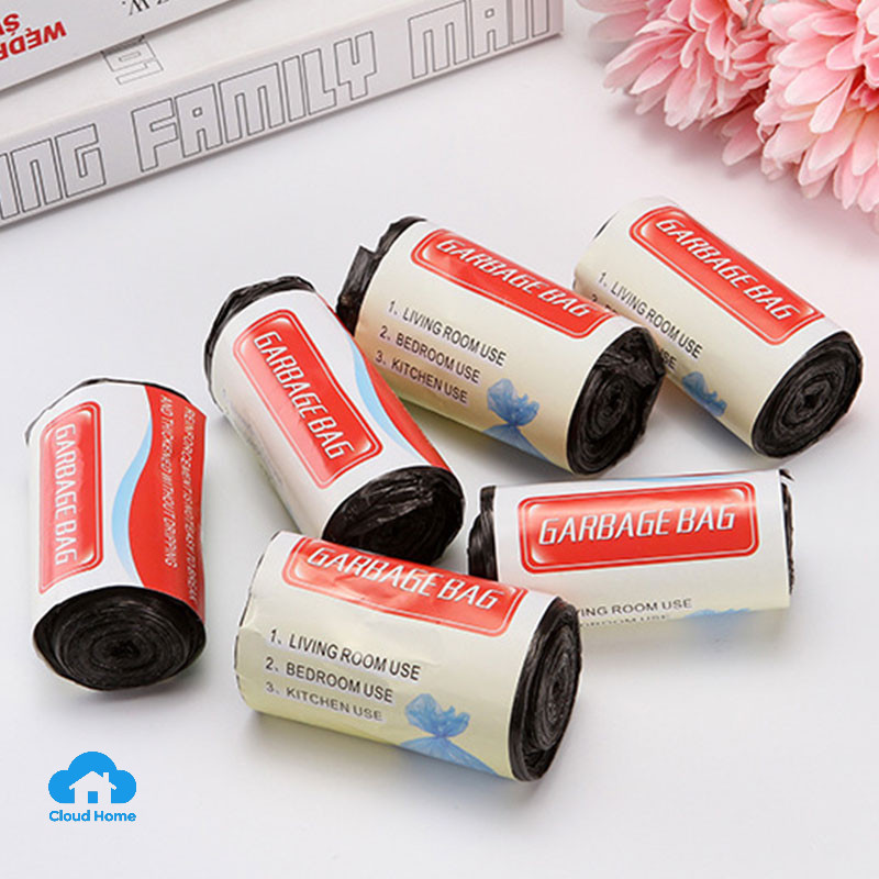 🌤️COD🌤️Bao Rác, Túi đựng rác ĐEN đựng NƯỚC lẫn rác DAI DÀY thân thiện HDPE không hôi TIẾT KIỆM 50cmx60cm