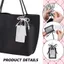 PYCOU Giá đỡ Photocard dễ thương, Phong cách INS Trang trí cho bé gái Photocard, Nơ ngọc trai PU mềm sành điệu Túi ảnh bảo vệ Charm Photocard