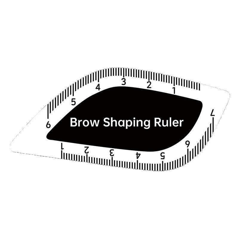 HFSHY Brow ping Ruler Thước định hình lông mày 1 phút Thiết kế vẽ nhanh Brow Dụng cụ dễ dàng Microblading Trang điểm vĩnh viễn Stencils VN