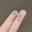 PNPIA- Thanh Lịch Nơ Kim Cương Giả Thổ Cẩm Bule Pin Dành Cho Nữ Bé Gái Nơ Bule Pin Cardigan Kẹp Trang Sức Thổ Cẩm Phụ Kiện