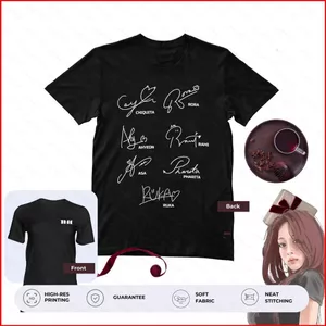 YB1 BABYMONSTER Áo thun OT7 Ahyeon Asa Ruka Rami Pharita Rora Chiquita Kpop Merch Tee BY1