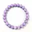 Vòng tay Malachite giả màu tím Unisex - Hạt xoay 8mm - Co giãn 18cm - 19g Nhẹ - Handmade - Cân bằng cảm xúc
