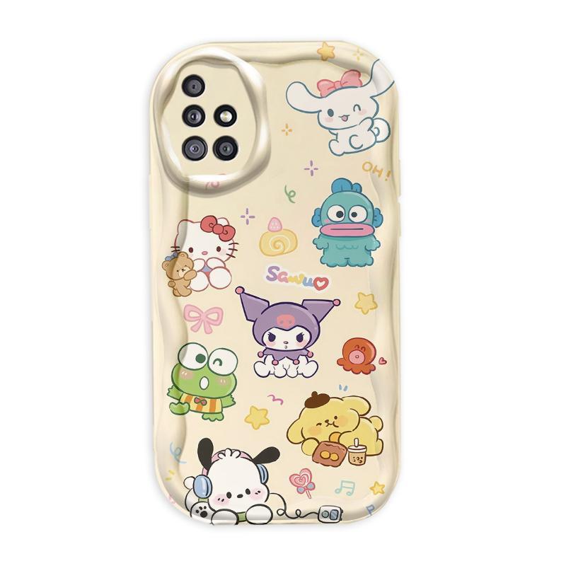 Thích hợp cho Samsung A51 A515F A71 A715F A31 4G 3D Girls Soft TPU Vỏ điện thoại chống sốc khủng long dễ thương