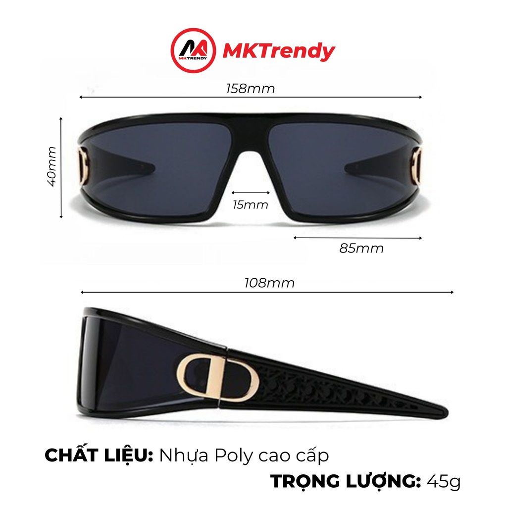 [Live x MKTRENDY] Kính râm cài tóc T10 đa phong cách 2 trong 1 băng đô thời trang sang trọng
