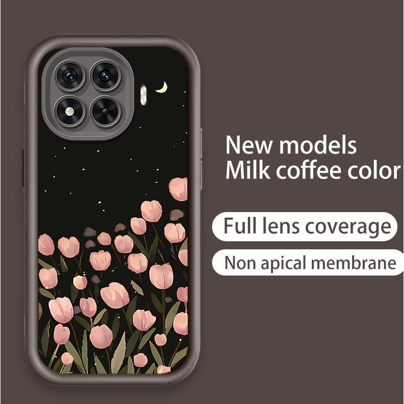 Ốp Lưng Cho Xiaomi 11T 13T 14T 15T Pro Hoạt Hình Silicon Mềm Ốp lưng TPU Hoa Tulip Thiên Thần Mắt Chống Sốc Ốp Lưng