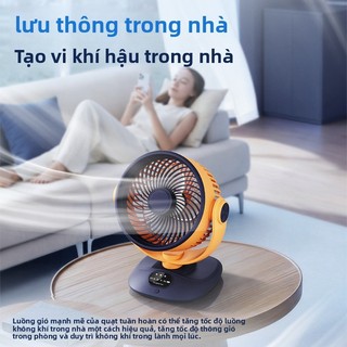[Bảo Hành 1 Đổi 1] Quạt Để Bàn Mini VINZEO 2026 - Tự Động Xoay, Sạc USB, Gió Tuần Hoàn Siêu Mát cho Văn Phòng & Ký Túc Xá