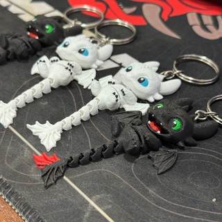 Móc Khóa Rồng răng sún 2.0 chuyển động có khớp nối How to Train Your Dragon Xả Stress