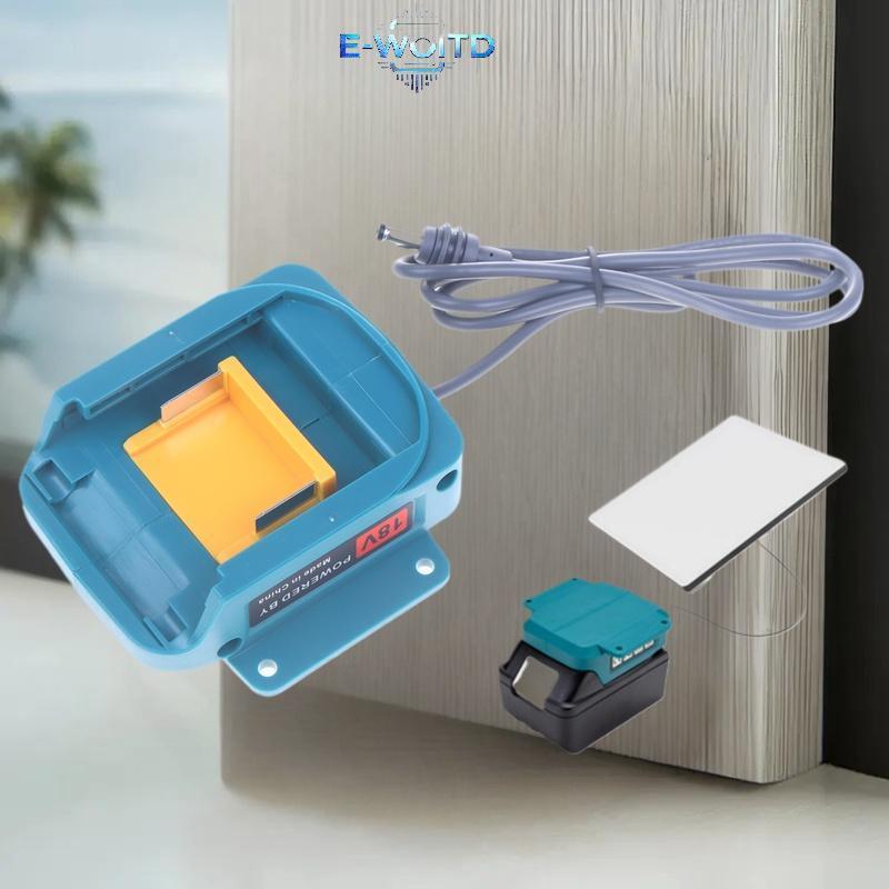 E-WOITD 1 Cái Cho 18V BL1860 BL1820 BL1890 Pin Li-ion 1M Dây Điện Pin Adapter Cho Starlink Mini Dish DC Cáp Điện E-WOITD