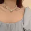 Necklace Thanh Lịch Ánh Sáng, Two-Layer Pearl Bead, Trang Sức Cưới Cho Cô Dâu
